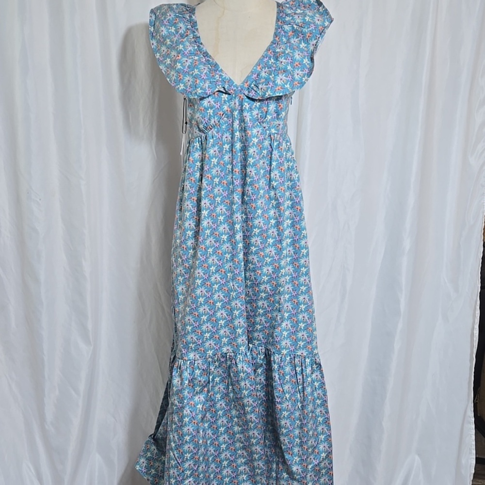 Vibrant Floral Maxi Dress NWT Sz M